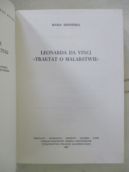 Maria - Leonarda da Vinci "Traktat o malarstwie"