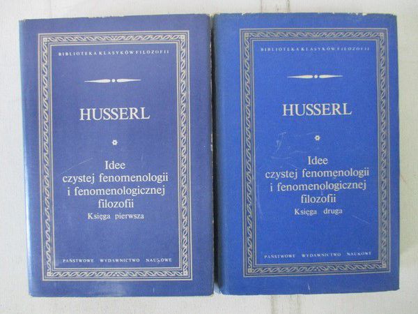 Idee czystej fenomenologii i fenomenologicznej filozofii, Księga I-II