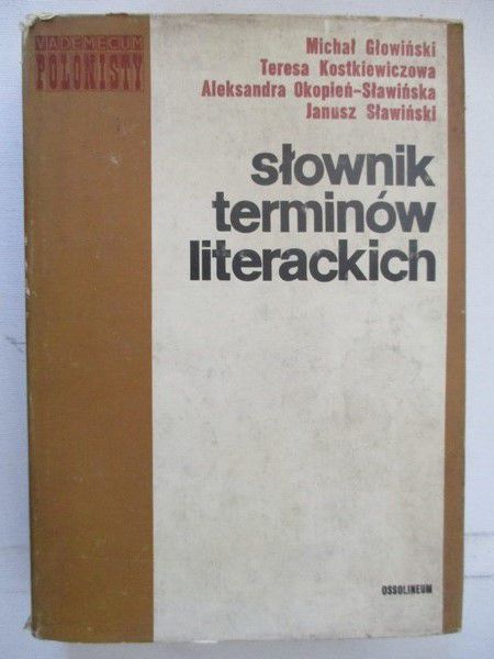 Głowiński Michał - Słownik terminów literackich