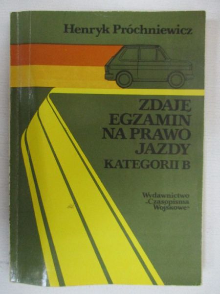 Zdaje egzamin na prawo jazdy kategorii B