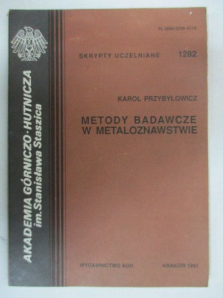 Metody badawcze w metaloznawstwie