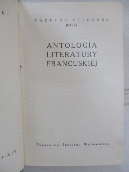 Antologia literatury francuskiej