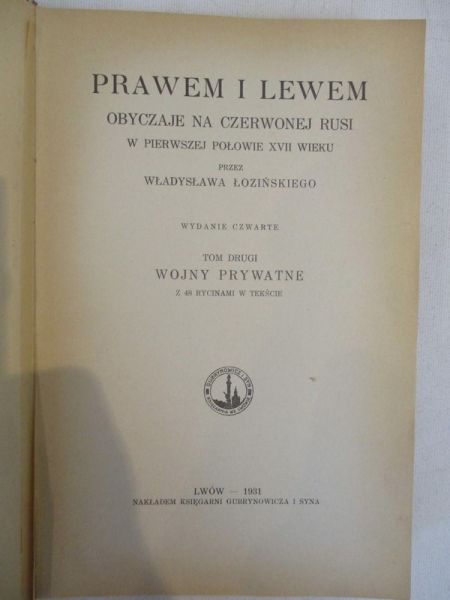 Prawem i lewem, 1931 r.