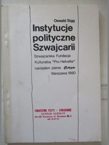 Instytucje polityczne w Szwajcarii