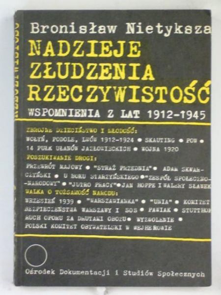 Nadzieje złudzenia rzeczywistość