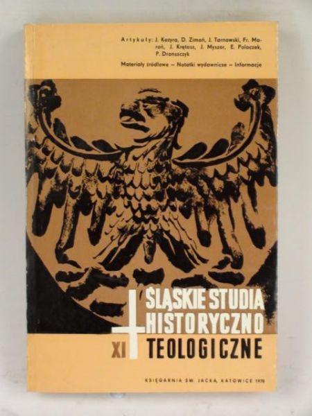 XI  Śląskie Studia Historyczno - Teologiczne