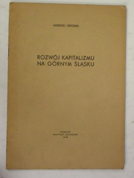 Rozwój kapitalizmu na Górnym Śląsku, 1948 r.