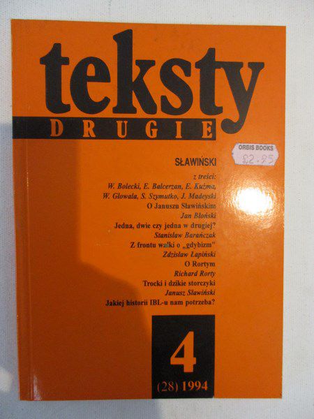 Teksty drugie nr 4 (28)