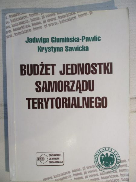 Glumińska-Pawlic Jadwiga - Budżet jednostki samorządu terytorialnego