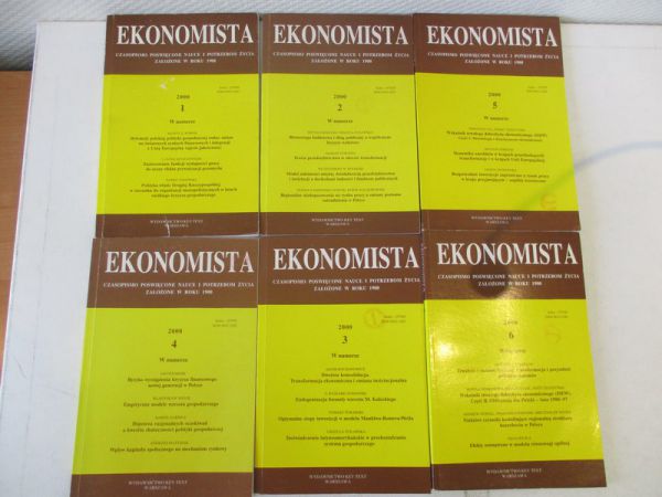 Marek  - Ekonomista, nr. 1-6, rocznik 2000