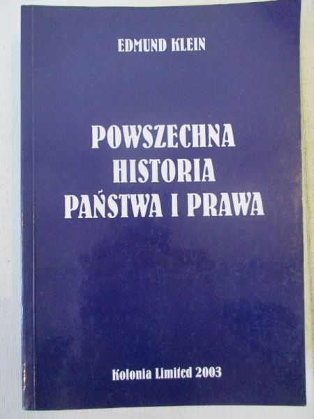 Klein Edmund - Powszechna historia państwa i prawa
