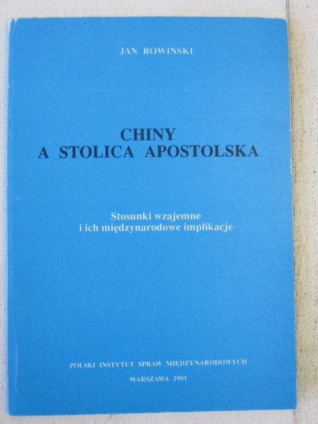 Chiny a stolica apostolska