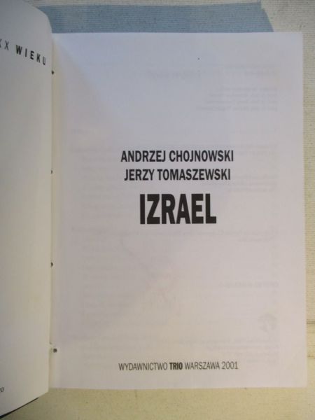 Chojnowski Andrzej - Izrael