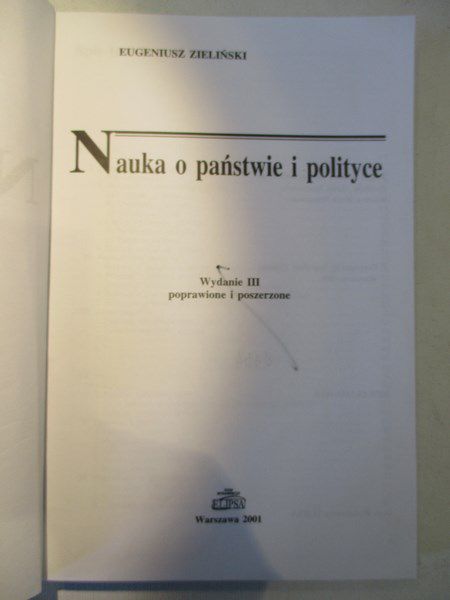 Nauka o państwie i polityce