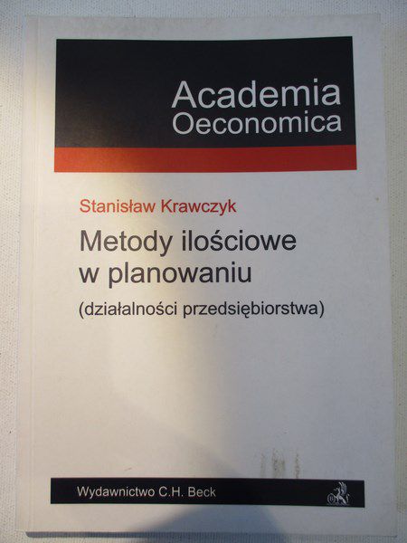 Krawczyk Stanisław - Metody ilościowe w planowaniu