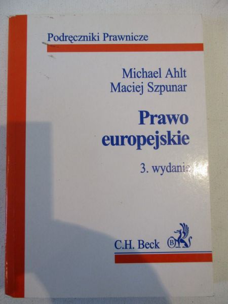 Ahlt Michael - Prawo europejskie