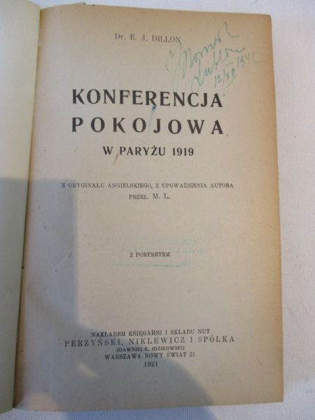 Konferencja pokojowa w Paryżu 1919, 1921 r.