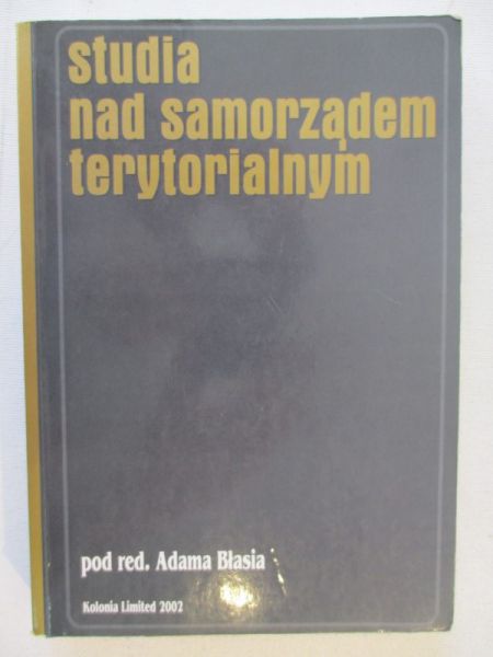 Studia nad samorządem terytorialnym