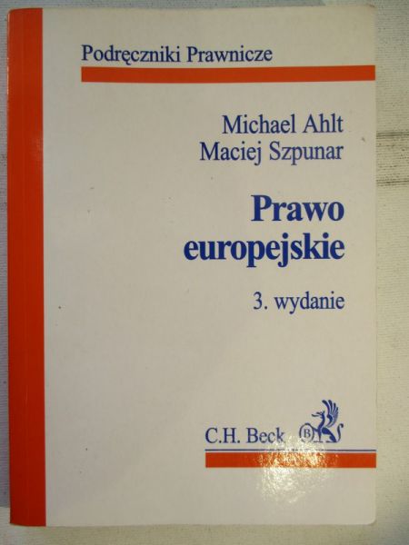 Ahlt Michael - Prawo europejskie