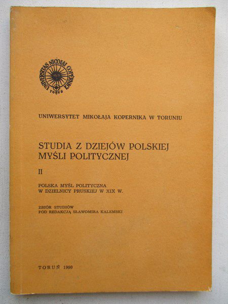 Studia z dziejów polskiej myśli politycznej