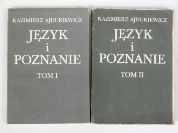 Ajdukiewicz Kazimierz  - Język i poznanie Tom I-II