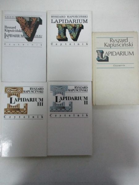 Kapuściński Ryszard - Lapidarium I-V, zestaw