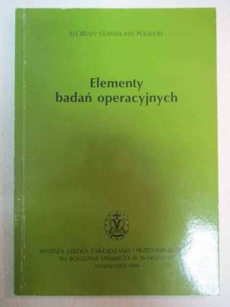 Elementy badań operacyjnych