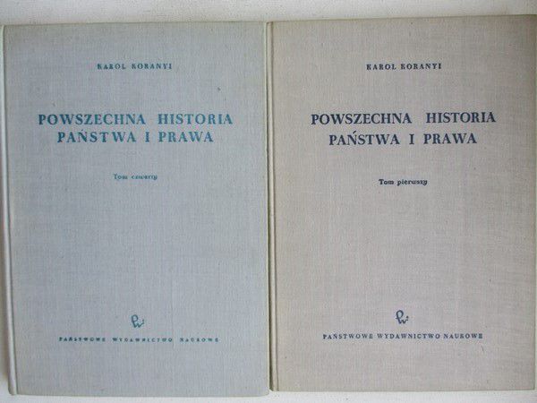 Powszechna historia państwa i prawa, Tom I i IV
