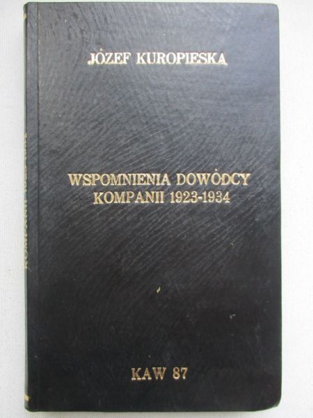 Wspomnienia dowódcy kompanii 1923-1934