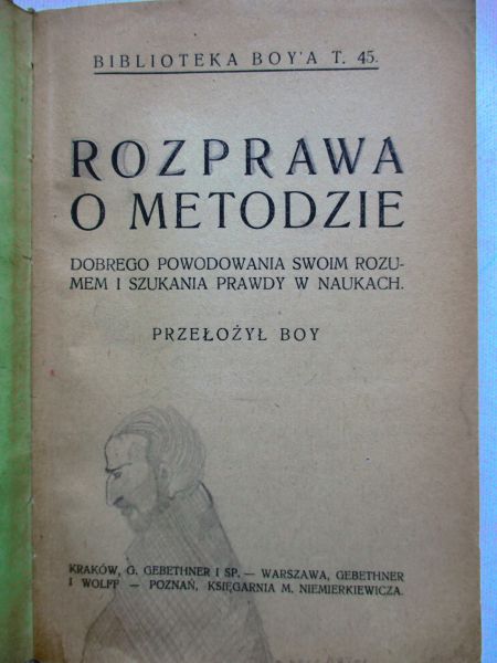 Rozprawa o metodzie, 1925r.