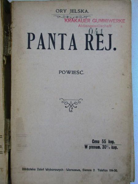 Panta rej. 1910r.