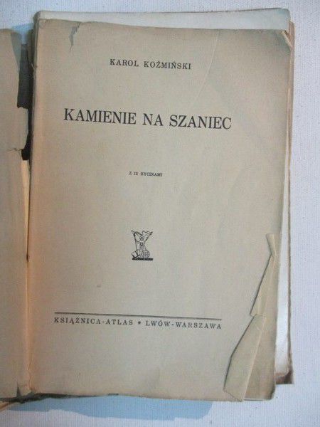 Kamienie na szaniec,  1937 r.