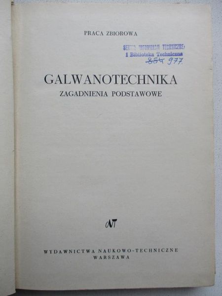 Galwanotechnika dla praktyków