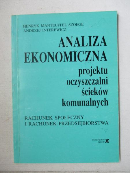 Analiza ekonomiczna projektu oczyszczalni ścieków komunalnych