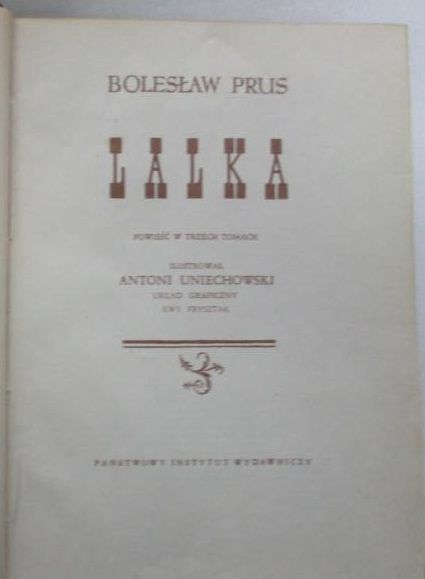 Prus Bolesław - Lalka