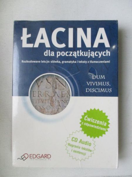 Łacina dla początkujących - Książka + CD Audio, Nowa