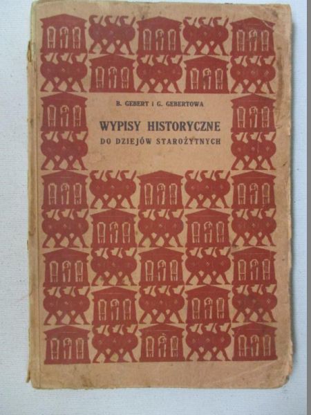 Wypisy historyczne do nauki dziejów starożytnych, 1928 r.