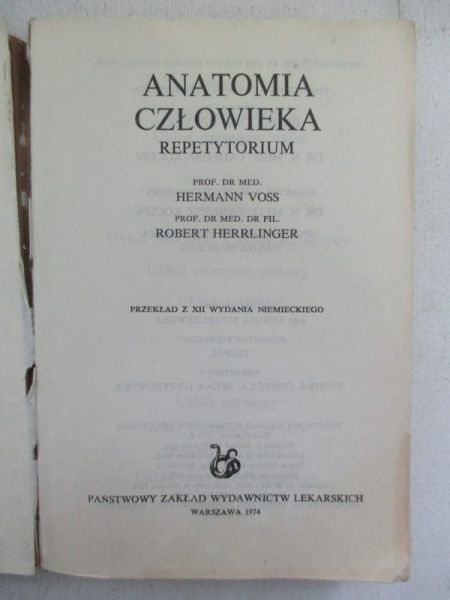 Anatomia człowieka. Repetytorium