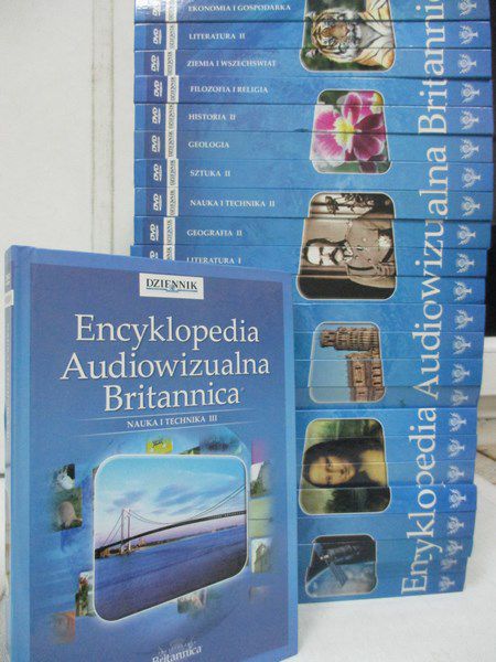 Encyklopedia Audiowizualna Britannica, 24 tomy + DVD, komplet