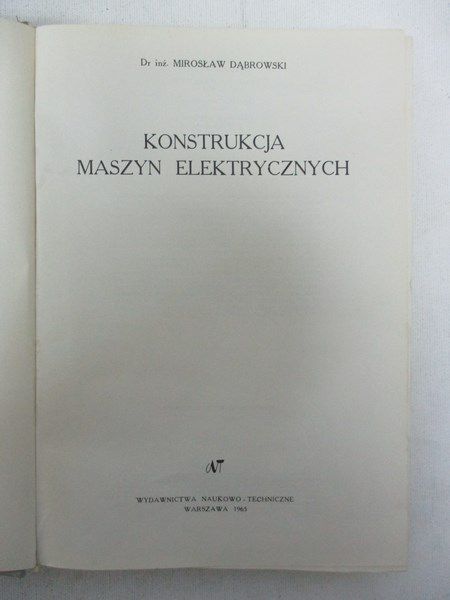 Konstrukcja maszyn elektrycznych