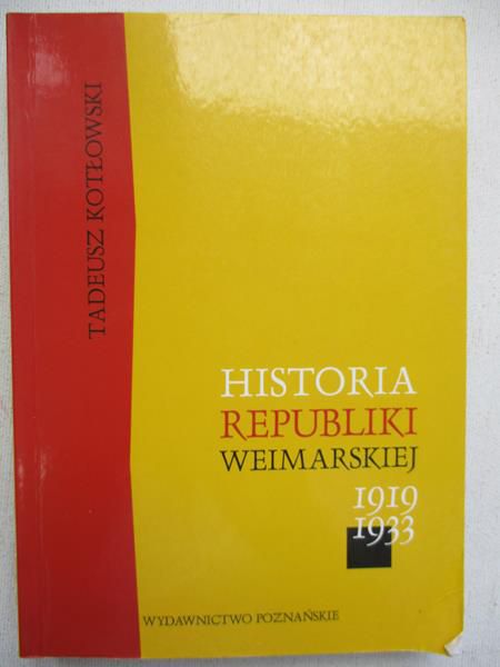 Historia Republiki Weimarskiej (1919-1933)
