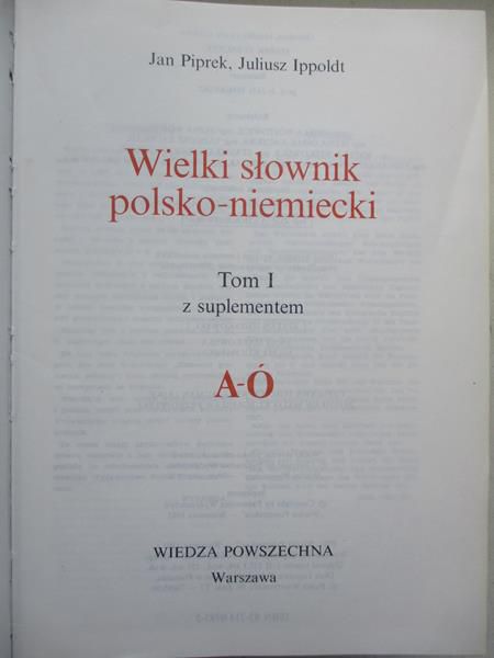 Wielki słownik niemiecko-polski, 2 tomy