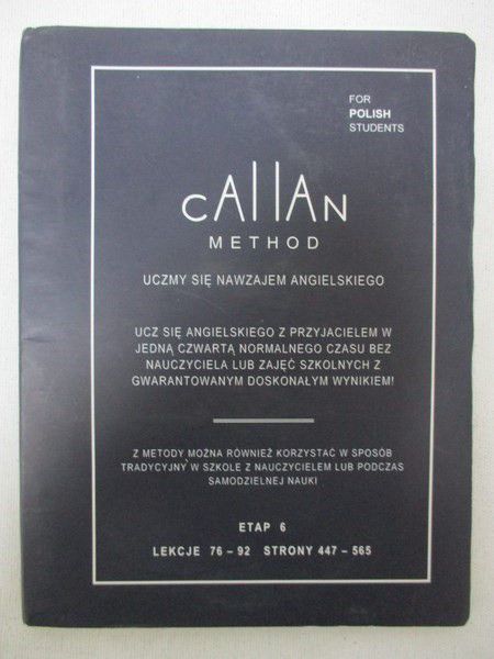 Callan Method, Etap 6 Lekcje 76-92 + płyta CD