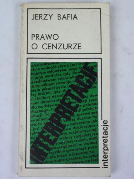 Prawo o cenzurze