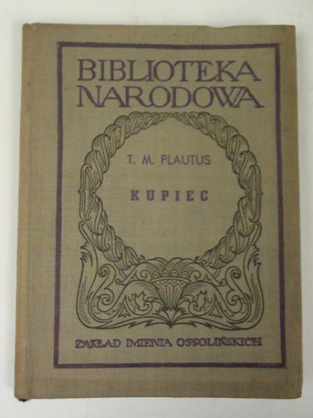 Plautus T. M. - Kupiec, BN