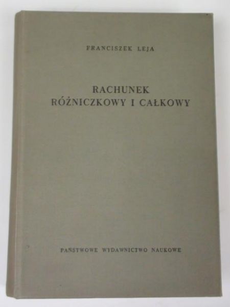 Rachunek różniczkowy i całkowy