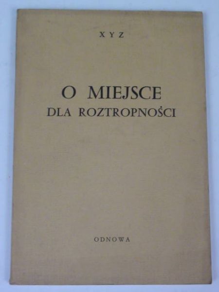 O miejsce dla roztropności