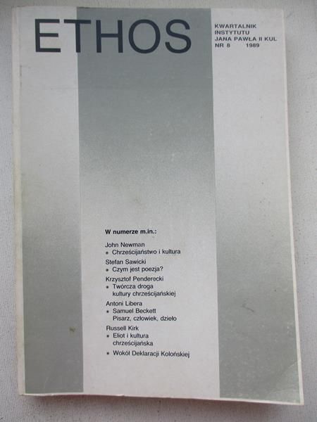 Styczeń Tadeusz (red.) - Ethos, nr 8, 1989