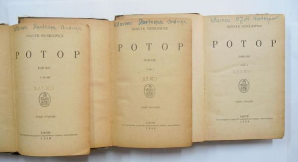 Potop. 3 tomy, 1939 r.