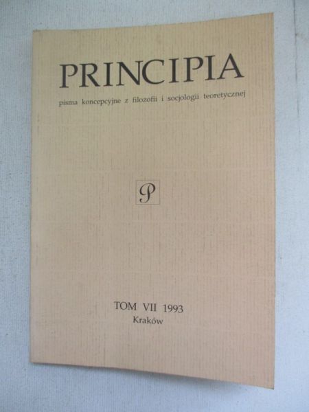 Hartman Jan (red.) - Principa. Pisma koncepcyjne z filozofii i socjologii teoretycznej